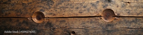 Rustic deep textured wood surface with visible grain and knots,  timber,  rough