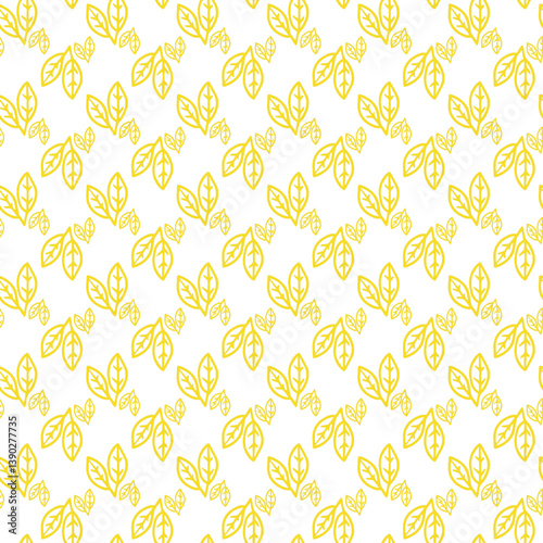 Leaves Alone Seamless Vector Pattern Design