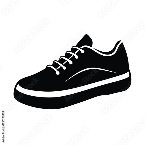 Sneaker vector silhouette