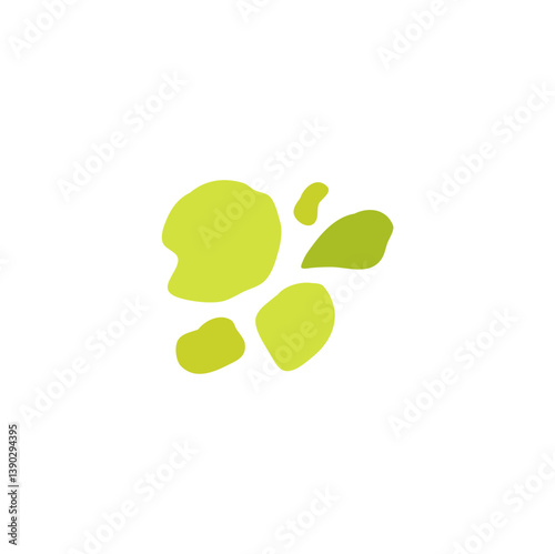 Green mold, poisonous spores. Vector illustration.