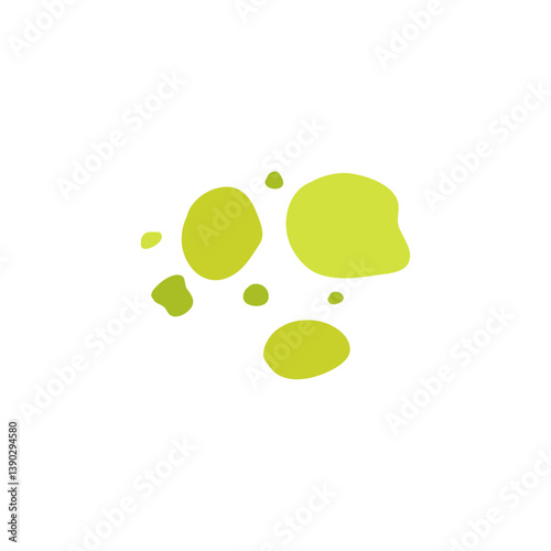 Green mold, poisonous spores. Vector illustration.
