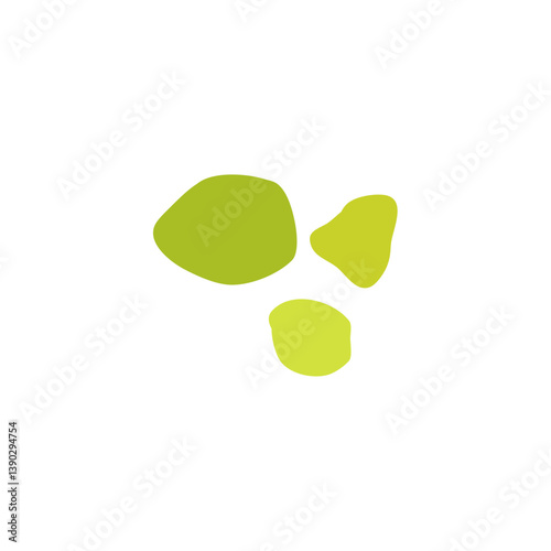 Green mold, poisonous spores. Vector illustration.