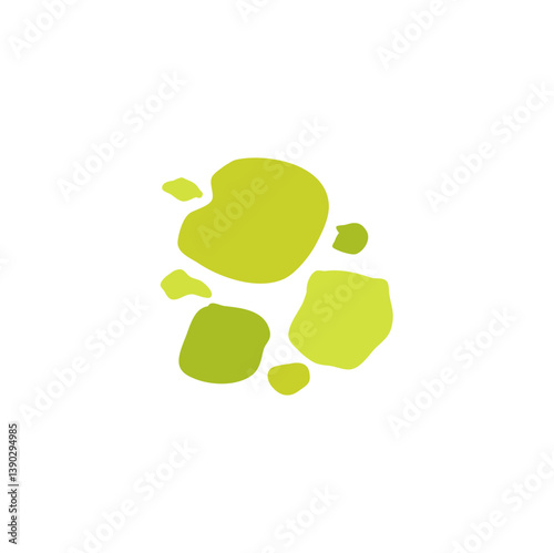 Green mold, poisonous spores. Vector illustration.