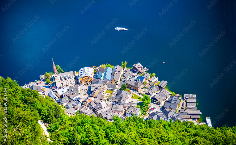 aerial view of the city