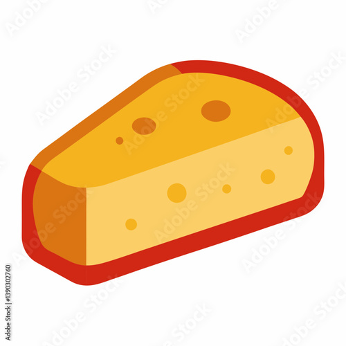 piece of cheese vector