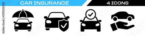 car insurance icon. Car safety icon