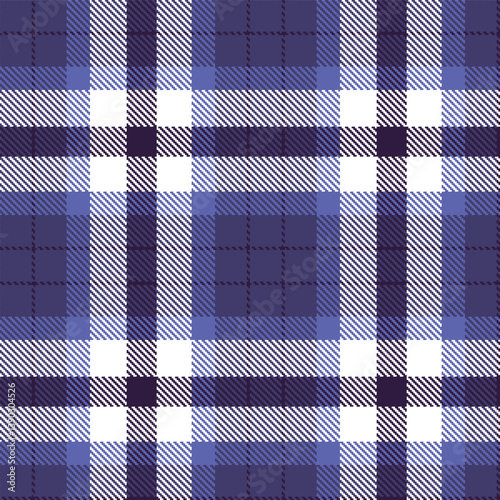 Plaid pattern seamless. Traditional twilight & Bright very dark purple Tartan Fabric Design. 