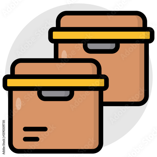 Premium download icon of tiffins 