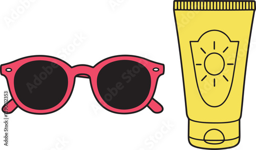 Drinks with sunglass 