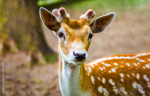 portrait of a young deer