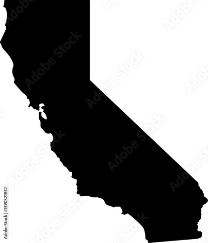California USA State Shape