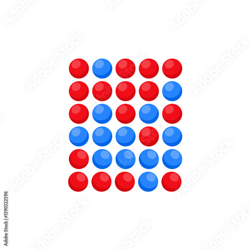 Heterogeneous mixture and Homogeneous mixture. Chemistry experiment. Scientific design. Vector illustration