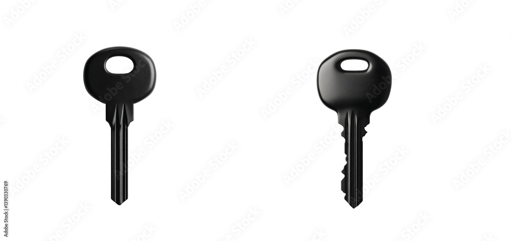 Black key set with unique designs and outline for decorative 3d Black key set with unique designs and outline for decorative 3d