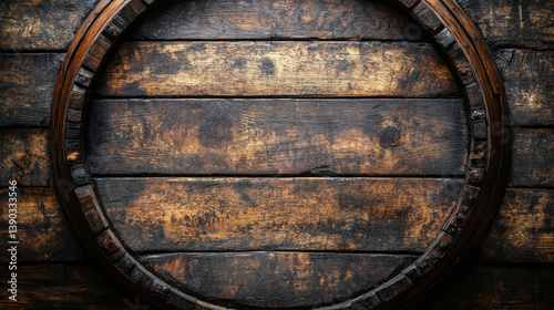 Wallpaper Mural Irish whiskey barrel wooden background․ Torontodigital.ca