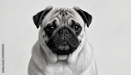 pug dog portrait