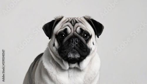 pug dog portrait