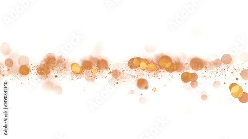 Transparent Golden Light Bokeh