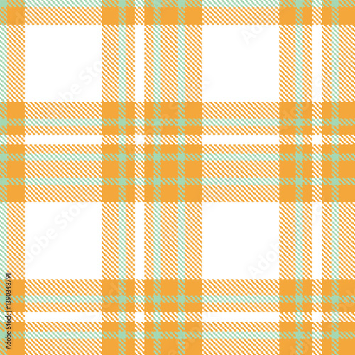 Metallic butterscotch and Warm hospital green Seamless Tartan Fabric Design