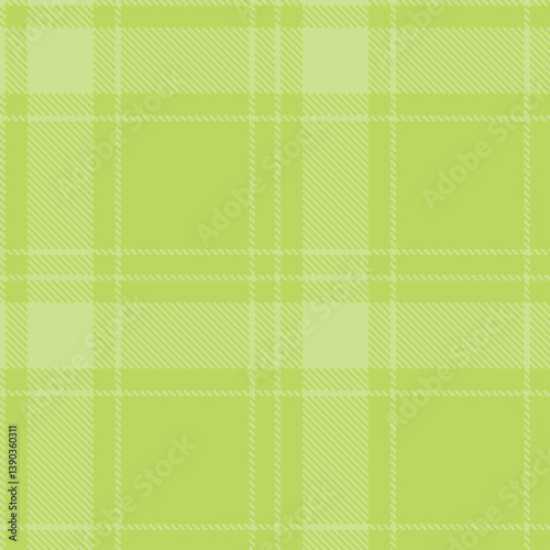 Neon light khaki and Fire light yellow green Seamless Tartan Fabric Design