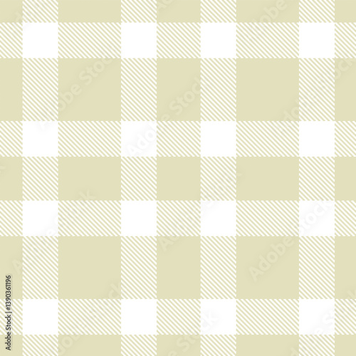 Dusky pale Seamless Tartan with Pale white accents Fabric Design