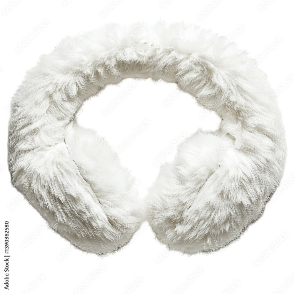 Luxurious White Faux Fur Collar Fashion Accessory Soft Warm Winter Apparel Elegant Stylish Neckwear Comfortable Cozy Garment Detail style