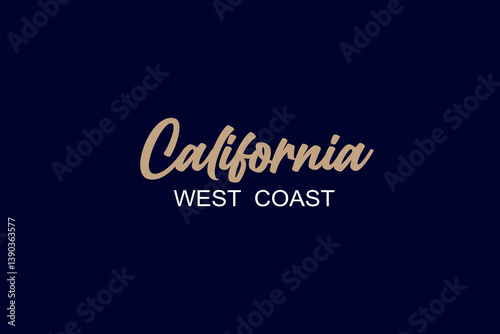 California west coast vector illustration design