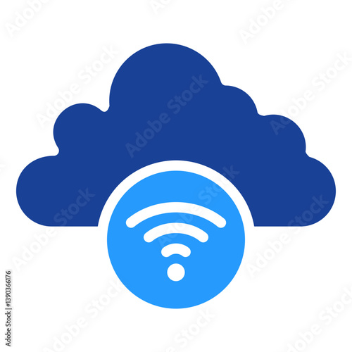 Cloud Server Icon Single Vector Collection 