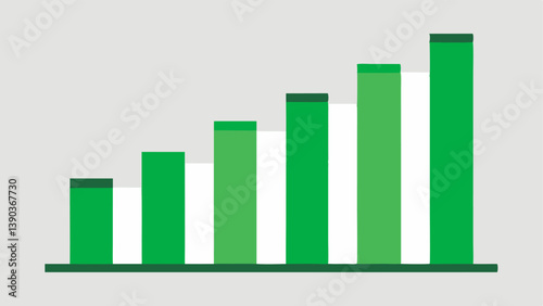 Bar Chart with Green Bars An ascending bar chart with the bars colored green illustrating the increasing popularity of ESG ETFs over time.