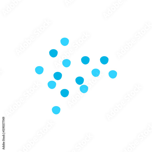 Cytokines cell icon. Vector illustration.