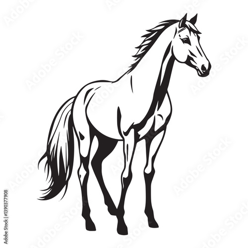 Silhouette Horse Diverse, Majestic, and Wonders of Nature