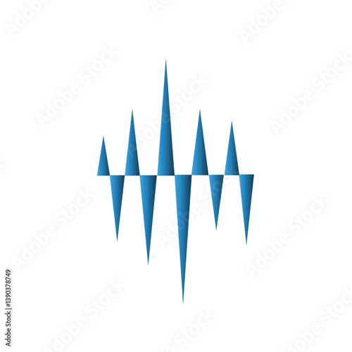 Pulse icon design template