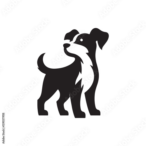 dog vector silhouette clipart logo concept