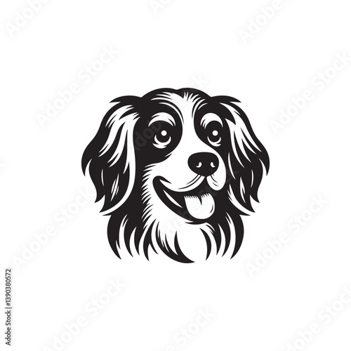dog vector silhouette clipart logo concept