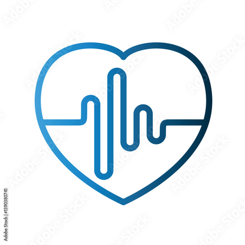 Pulse icon design template