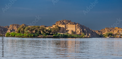 aldea Nubia en la ciudad de Asuam frontera con Sudan con los templos de  Abu Simbel y	del Filae photo