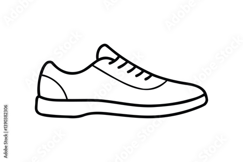 Sneakers icon vector on white background
