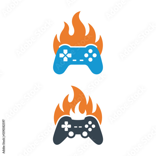 Unique gaming icon logo Modern and minimalist vector and abstract logo