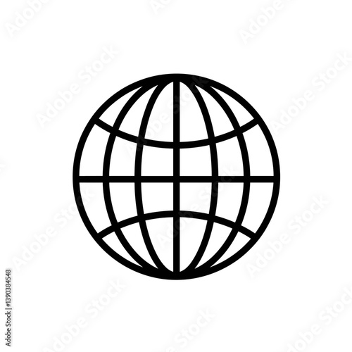 Global Connections: A minimalist depiction of the globe, representing worldwide networks, communication, and the interconnectedness of our planet.