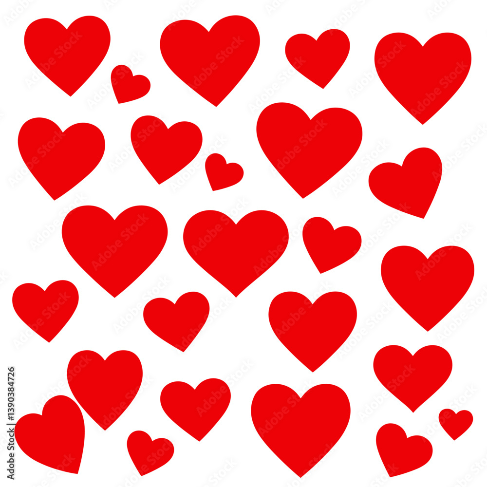 Hearts in Harmony: A collection of radiant red hearts dance across the canvas, exuding warmth and affection in a captivating display of love and emotion. Hearts in Harmony: A collection of radiant red hearts dance across the canvas, exuding warmth and affection in a captivating display of love and emotion.