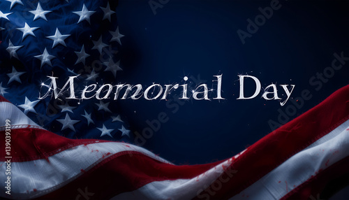 American Flag Honoring Memorial Day