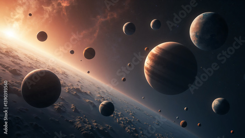 planet in space