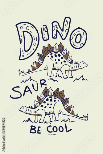 Bild auf Leinwand Dino Saur Be Cool