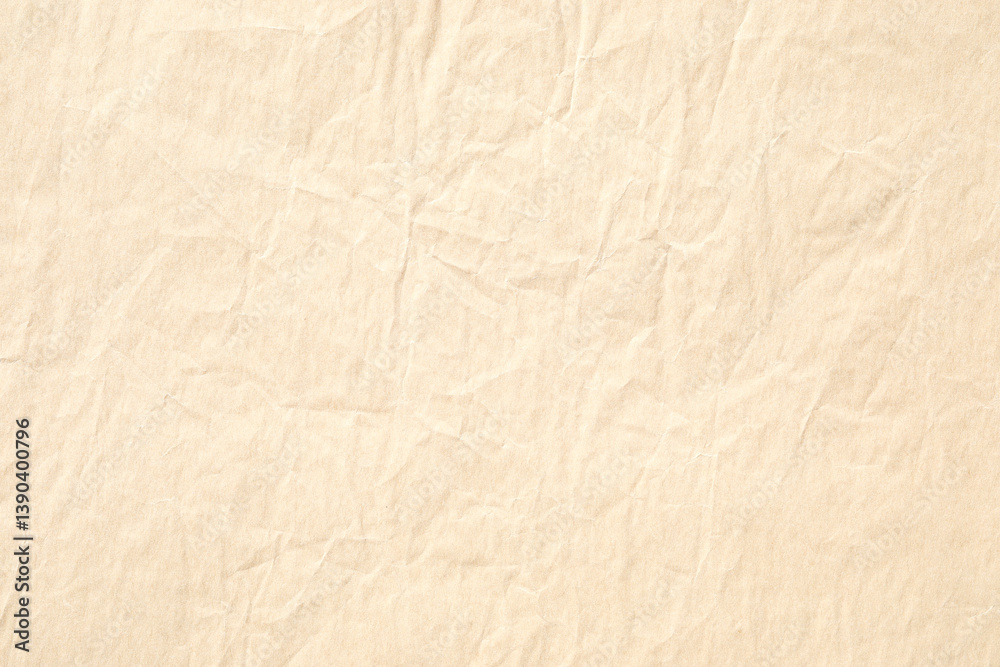 Obraz premium Crumpled brown material paper texture