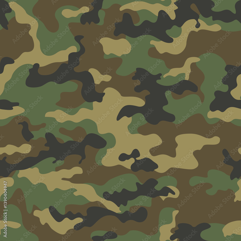 Fototapeta premium modern vector camouflage background, seamless pattern for clothing printing, army design