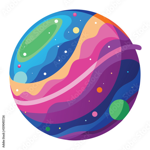 colorful-planet-galaxy-on-white-background