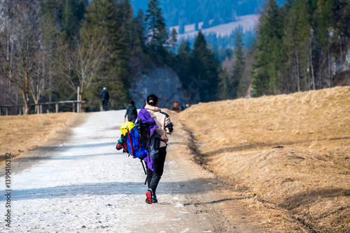 Zakopane,Koscieliska,Spring  holidays in the mountains photo
