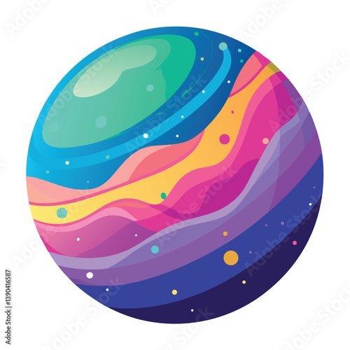 colorful-planet-galaxy-on-white-background