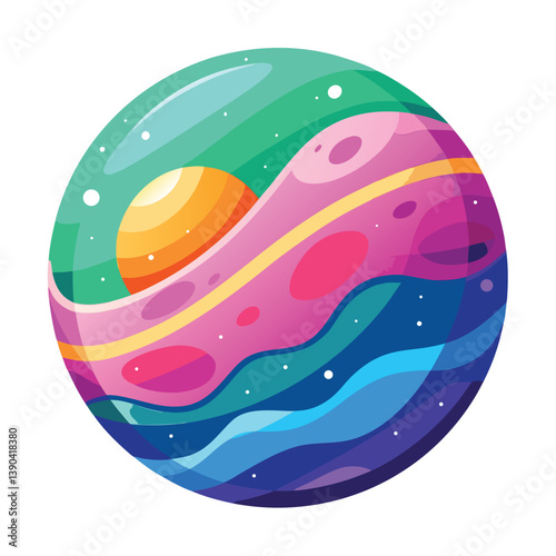 colorful-planet-galaxy-on-white-background
