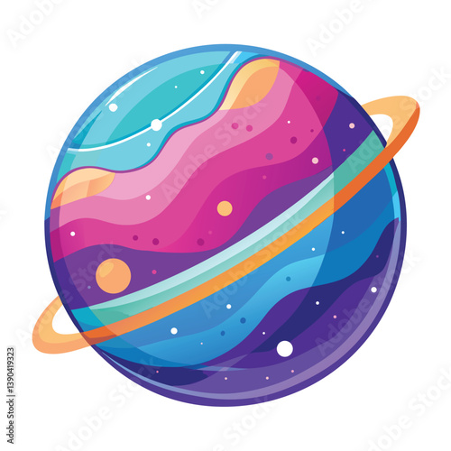 colorful-planet-galaxy-on-white-background