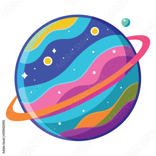 colorful-planet-galaxy-on-white-background